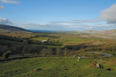 
Sheedy’s Hotel offers a delightful view of the Burren.
